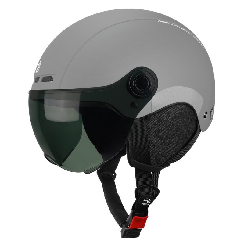 PEMILA City Commuting Safety Multi-Purpose Cycling Helmet Features an ABS Shell And EPS Cushioning Layer for Dual Protection. It Has an Adjustable Head Circumference, Multi-Angle Windproof Goggles, Metal Insect-Proof Ventilation Holes