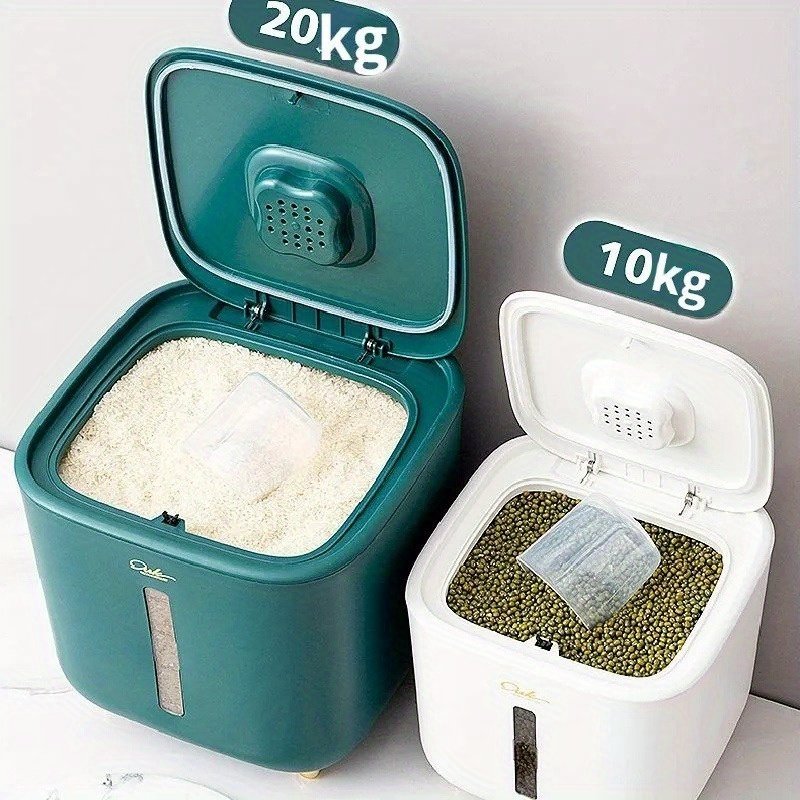 Airtight Rice Storage Box: Moisture-Proof & Insect-Proof Kitchen Grain Container