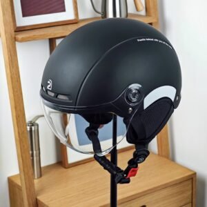 PEMILA City Commuting Safety Multi-Purpose Cycling Helmet Features an ABS Shell And EPS Cushioning Layer for Dual Protection. It Has an Adjustable Head Circumference, Multi-Angle Windproof Goggles, Metal Insect-Proof Ventilation Holes