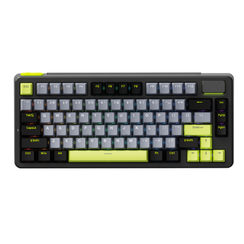 1.V700DIY-75-BK_GN.png Rapoo V700DIY-75 Wireless Mechanical Keyboard: Hot-Swappable & Creamy Sounding 75% Layout