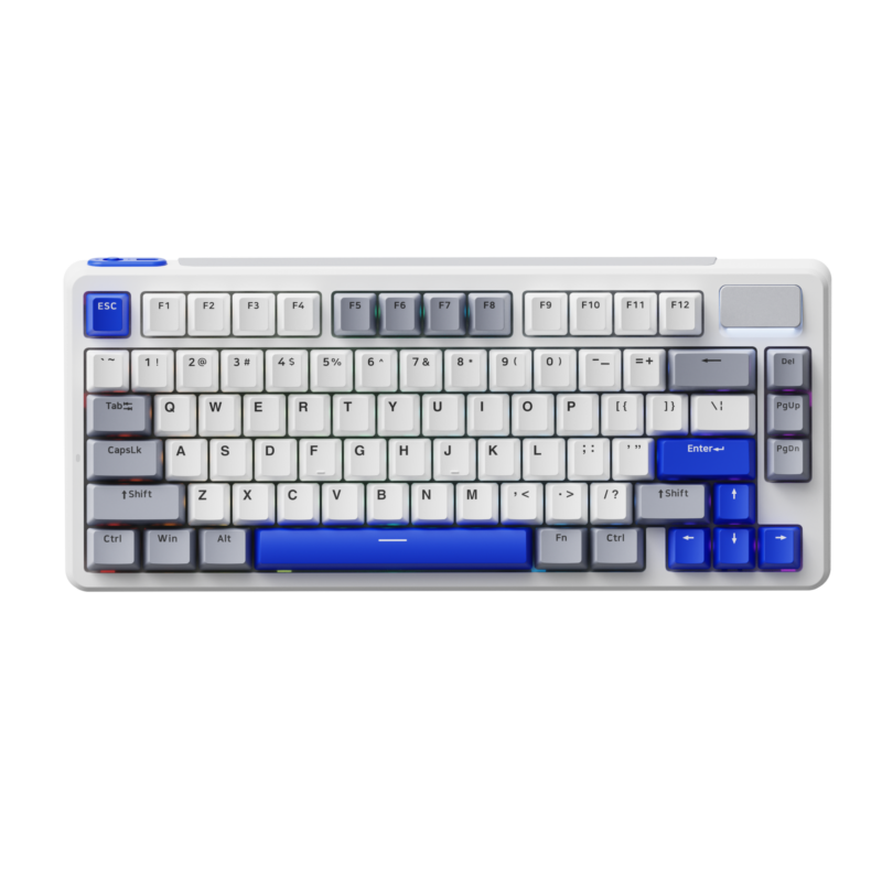 1.V700DIY-75-BU_WH.png Rapoo V700DIY-75 Wireless Mechanical Keyboard: Hot-Swappable & Creamy Sounding 75% Layout