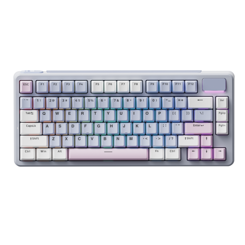1.V700DIY-75-PK_WH.png Rapoo V700DIY-75 Wireless Mechanical Keyboard: Hot-Swappable & Creamy Sounding 75% Layout