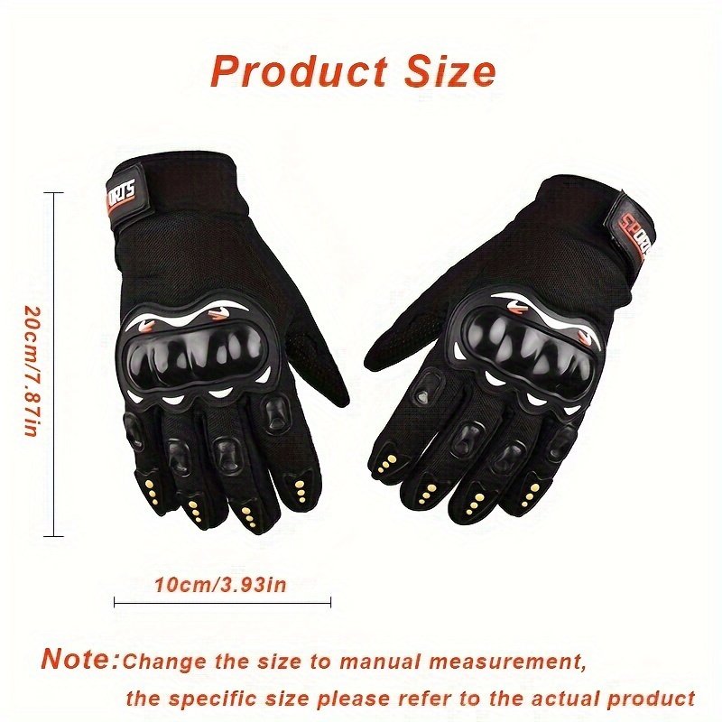 Breathable Mesh Motorcycle Gloves: Touch Screen & Anti-Slip Full-Finger Riding Gear