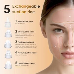4-in-1 Rechargeable Blackhead Remover: Pro Pore Vacuum & Facial Cleansing Kit