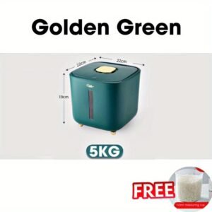 Airtight Rice Storage Box: Moisture-Proof & Insect-Proof Kitchen Grain Container