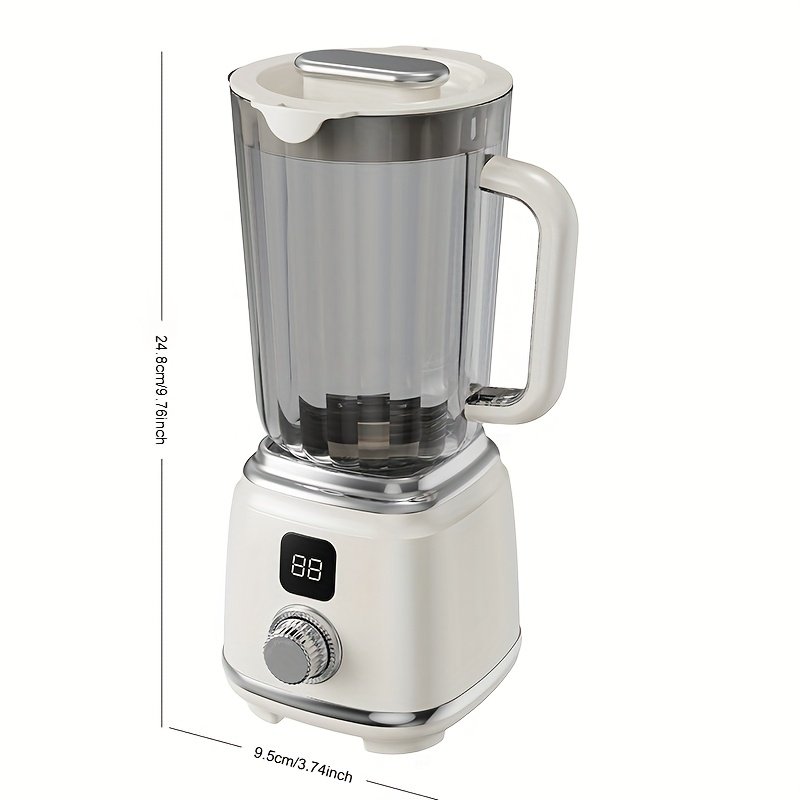 600ml Portable Dual-Speed Juicer: High-Capacity Rechargeable Blender for Gym & Home
