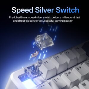 2.V700DIY-75.jpg Rapoo V700DIY-75 Wireless Mechanical Keyboard: Hot-Swappable & Creamy Sounding 75% Layout
