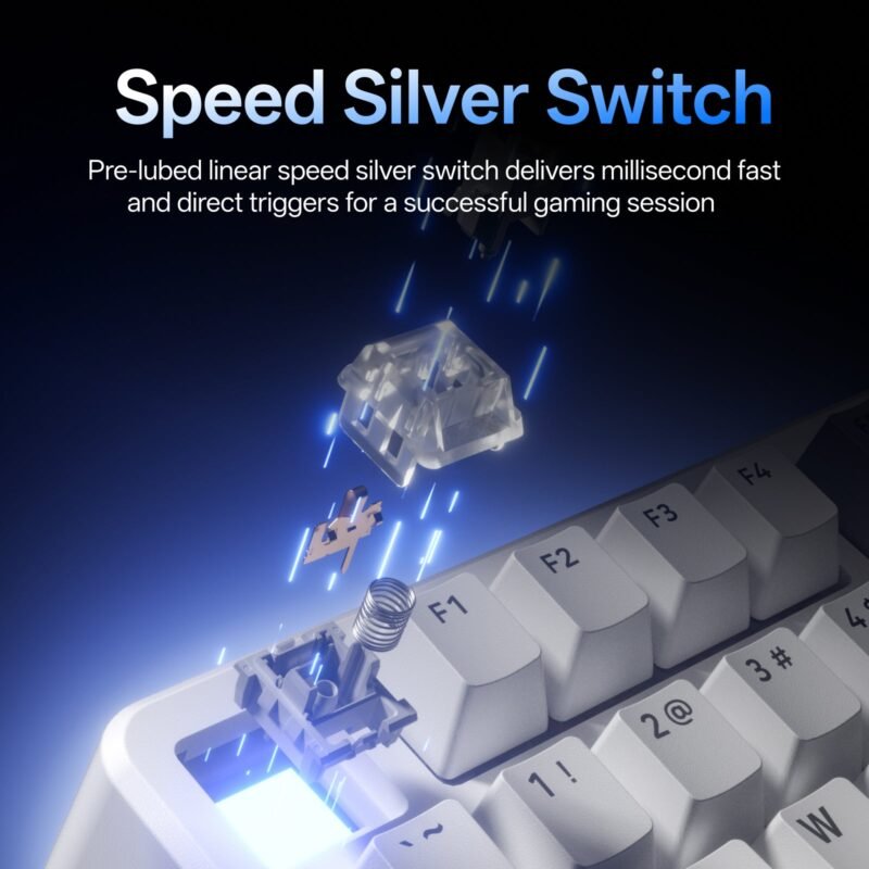 2.V700DIY-75.jpg Rapoo V700DIY-75 Wireless Mechanical Keyboard: Hot-Swappable & Creamy Sounding 75% Layout