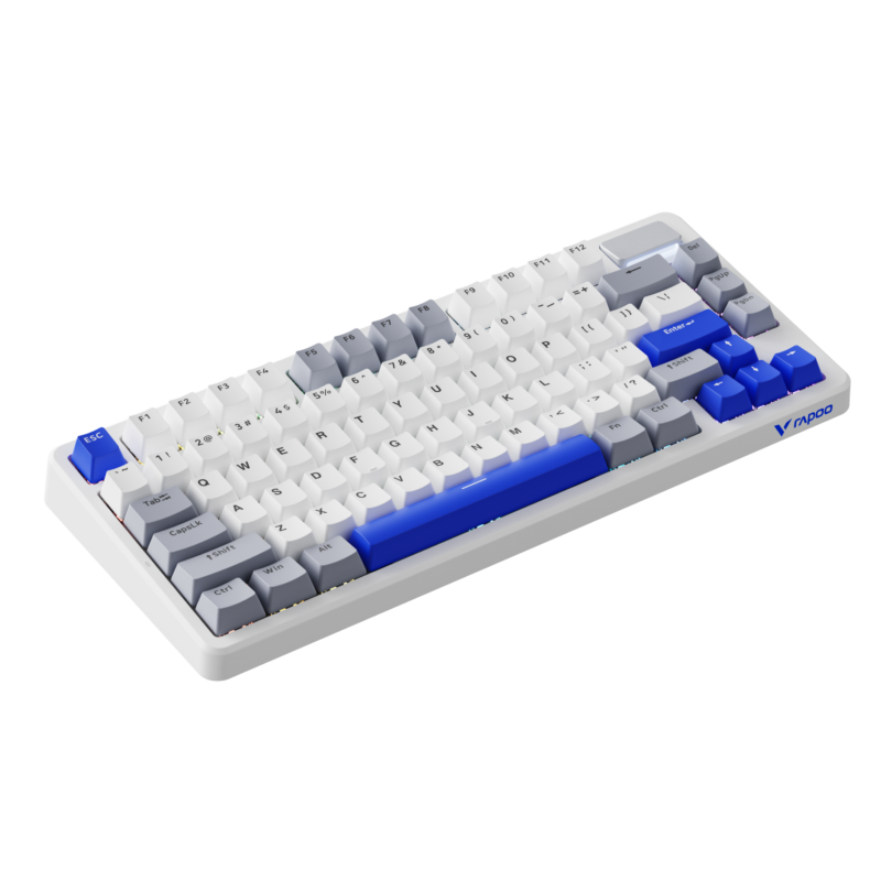 2.V700DIY-75-BU_WH.png Rapoo V700DIY-75 Wireless Mechanical Keyboard: Hot-Swappable & Creamy Sounding 75% Layout