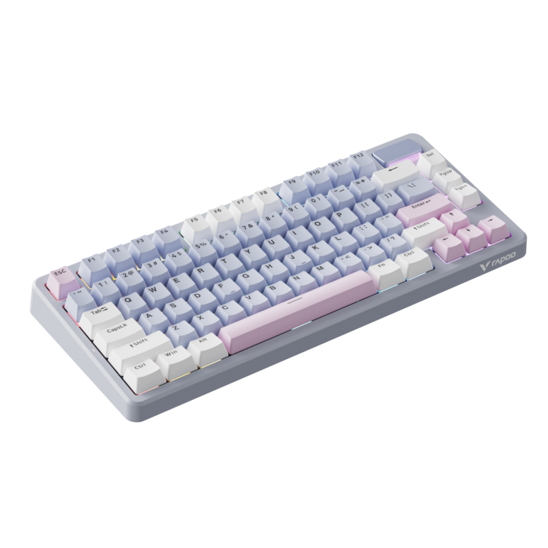 2.V700DIY-75-PK_WH.png Rapoo V700DIY-75 Wireless Mechanical Keyboard: Hot-Swappable & Creamy Sounding 75% Layout