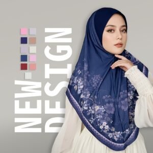 Muslim Headscarf Made of Chiffon Fabric, Offering a Sense of Fashion and Dignity, Suitable for Daily Prayers, with Beautiful Printed Patterns