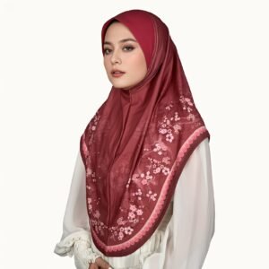 Muslim Headscarf Made of Chiffon Fabric, Offering a Sense of Fashion and Dignity, Suitable for Daily Prayers, with Beautiful Printed Patterns