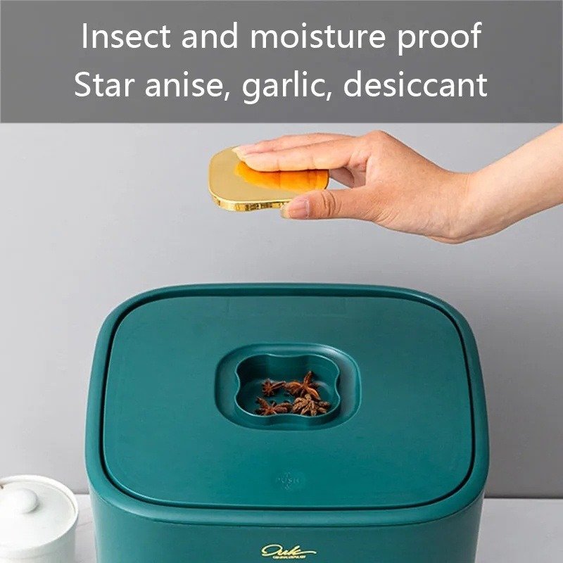 Airtight Rice Storage Box: Moisture-Proof & Insect-Proof Kitchen Grain Container
