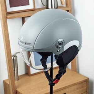 PEMILA City Commuting Safety Multi-Purpose Cycling Helmet Features an ABS Shell And EPS Cushioning Layer for Dual Protection. It Has an Adjustable Head Circumference, Multi-Angle Windproof Goggles, Metal Insect-Proof Ventilation Holes