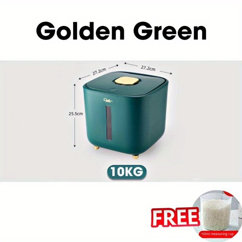 Airtight Rice Storage Box: Moisture-Proof & Insect-Proof Kitchen Grain Container