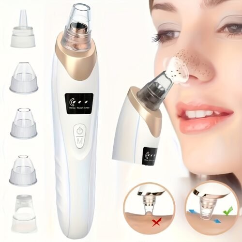 42d76ffc-3e0e-44d0-8662-541d13ecd1b7.jpg 4-in-1 Rechargeable Blackhead Remover: Pro Pore Vacuum & Facial Cleansing Kit