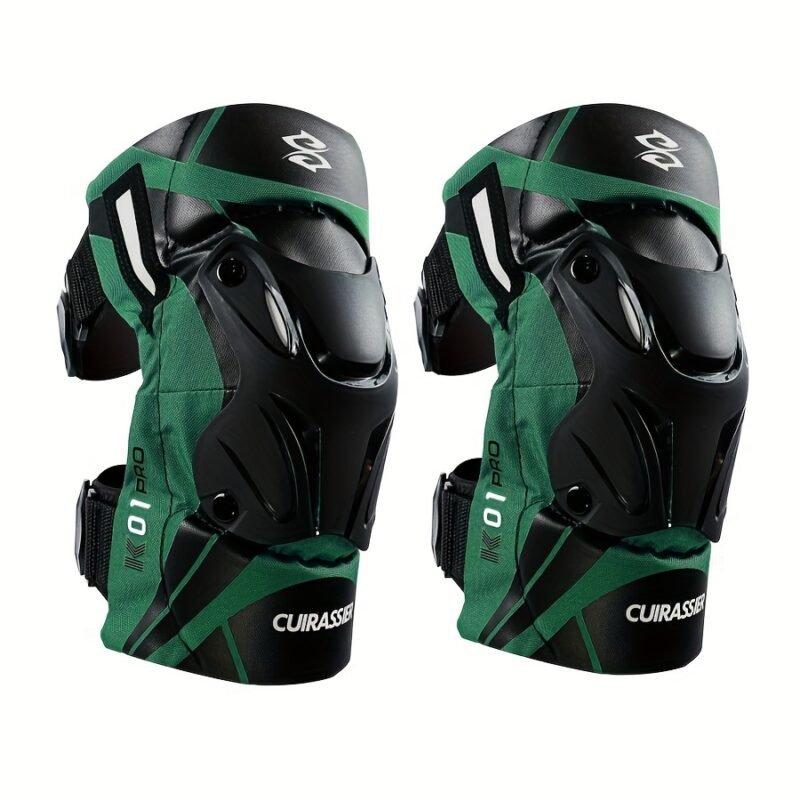 Cuirassier Pro Knee Pads: Reflective Motocross & Motorbike Safety Guards