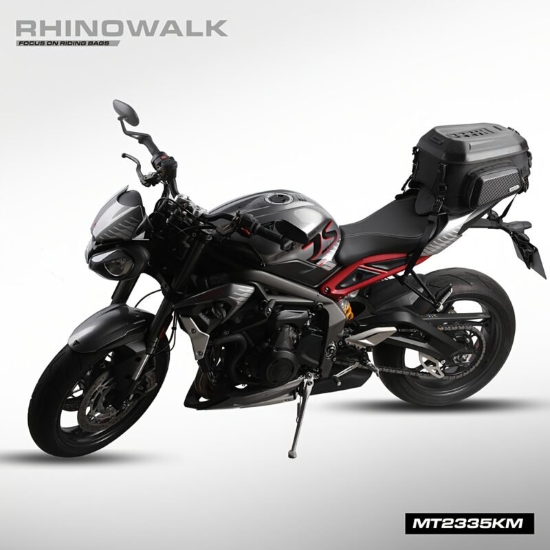 Rhinowalk 23L-35L Expandable Tail Bag: Hard Shell Waterproof Motorcycle Trunk & Backpack