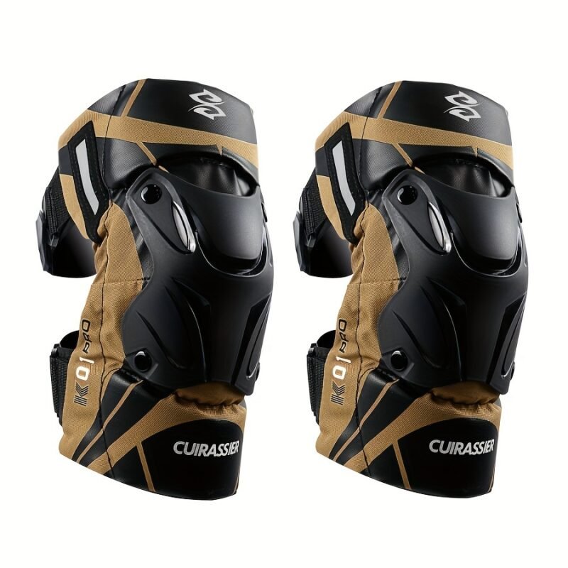 Cuirassier Pro Knee Pads: Reflective Motocross & Motorbike Safety Guards