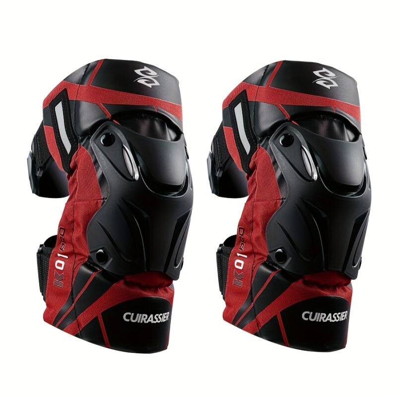 Cuirassier Pro Knee Pads: Reflective Motocross & Motorbike Safety Guards