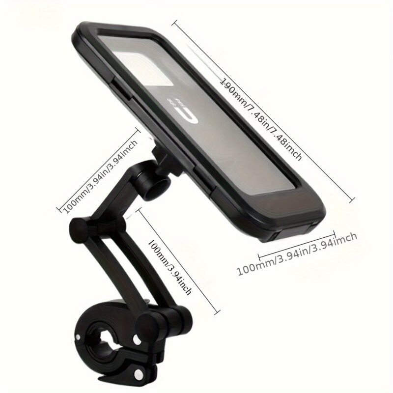 Holder for Cell Phones on Motorcycles, Made of ABS, Featuring a Magnetic Design, Retractable, And for Bicycle And Electric Vehicle Navigation