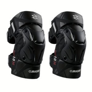 Cuirassier Pro Knee Pads: Reflective Motocross & Motorbike Safety Guards