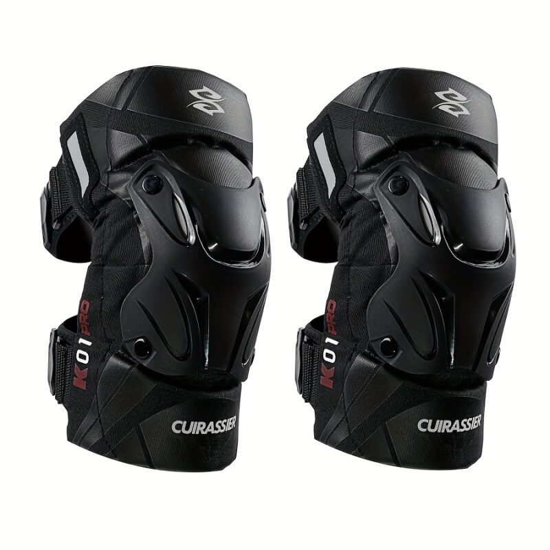 Cuirassier Pro Knee Pads: Reflective Motocross & Motorbike Safety Guards