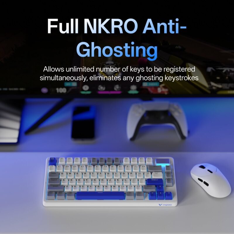 6.V700DIY-75.jpg Rapoo V700DIY-75 Wireless Mechanical Keyboard: Hot-Swappable & Creamy Sounding 75% Layout