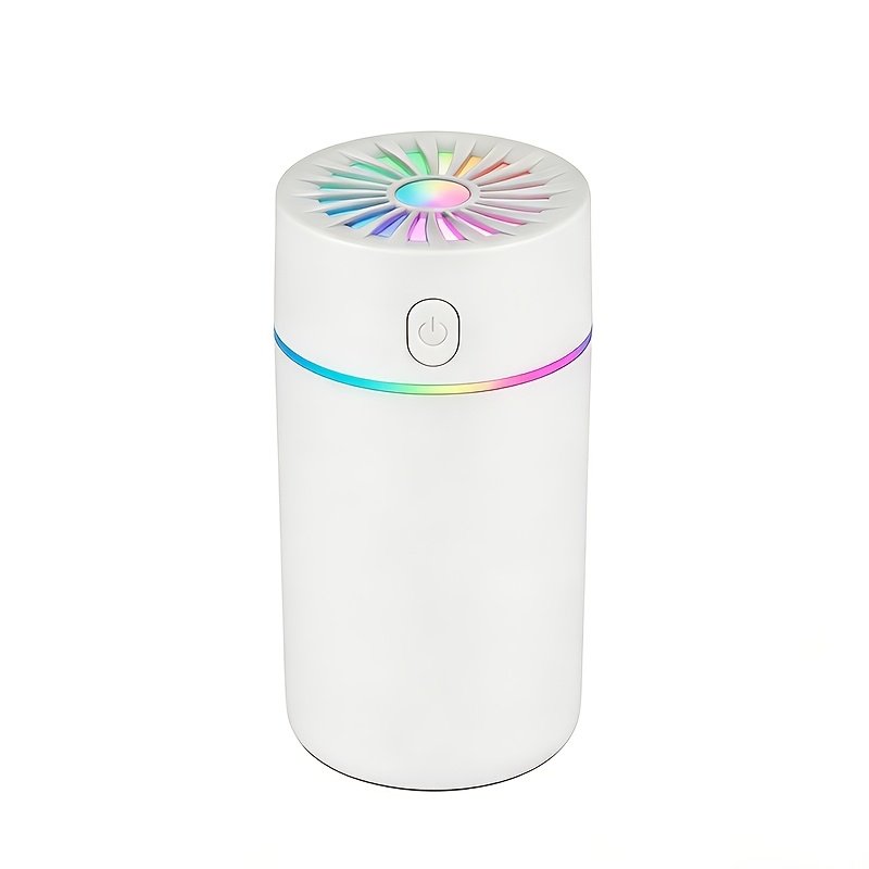 2-in-1 Car Aroma Diffuser & Humidifier: 7-Color LED Sonic Mist for Car, Office & Home