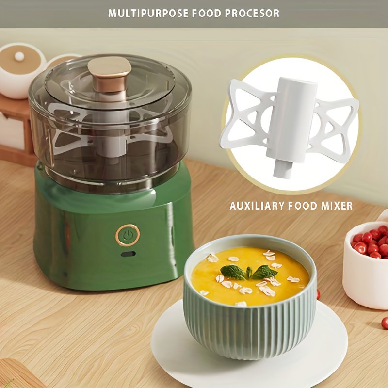 350ml Wireless Electric Food Chopper: Portable 3-in-1 Baby Food Processor & Meat Grinder