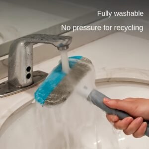 Long-Handle Pet Hair Remover: Durable Roller for Cat & Dog Fur on Sofas & Beds