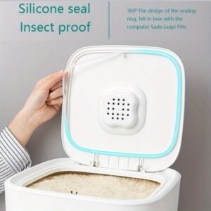 Airtight Rice Storage Box: Moisture-Proof & Insect-Proof Kitchen Grain Container