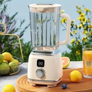 600ml Portable Dual-Speed Juicer: High-Capacity Rechargeable Blender for Gym & Home