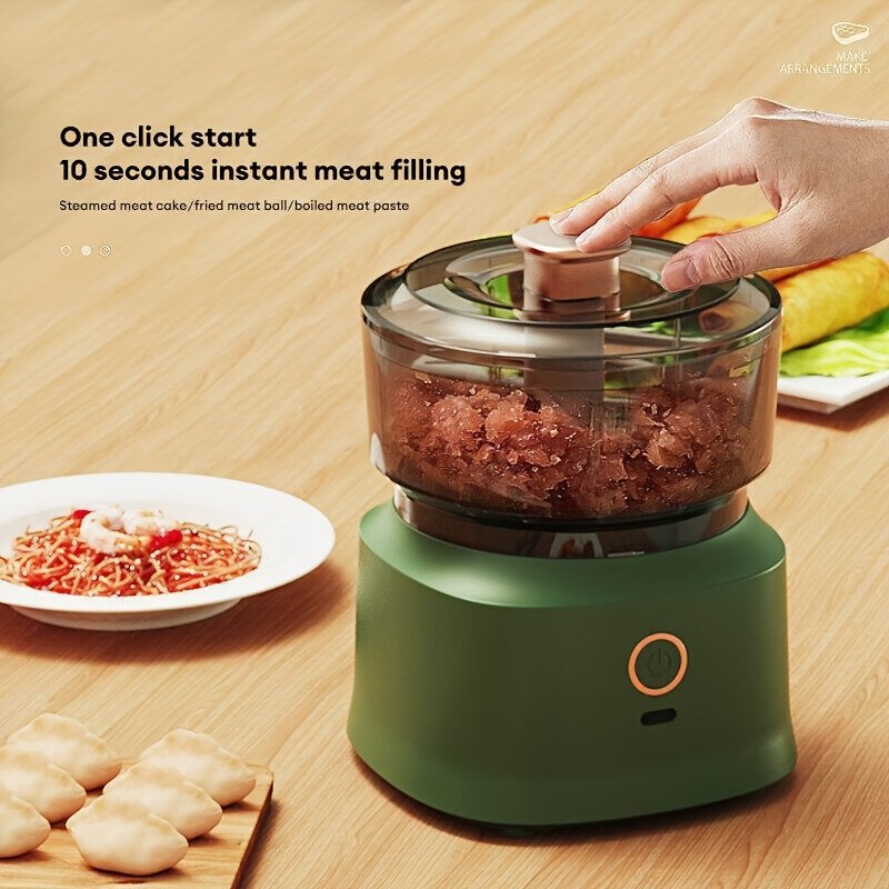 350ml Wireless Electric Food Chopper: Portable 3-in-1 Baby Food Processor & Meat Grinder