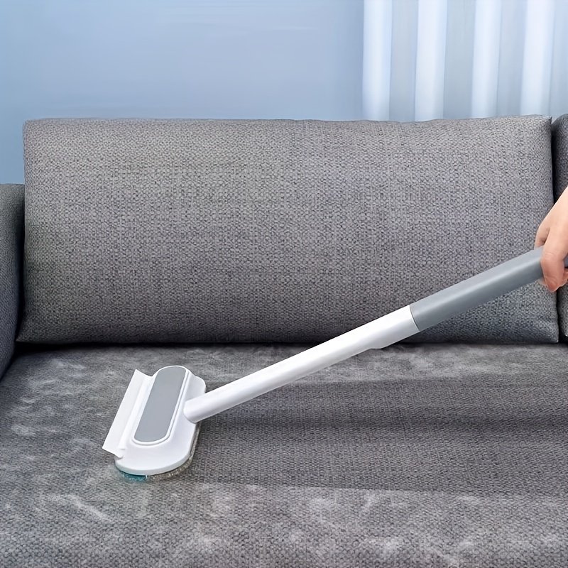 Long-Handle Pet Hair Remover: Durable Roller for Cat & Dog Fur on Sofas & Beds