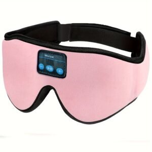 3D Wireless Sleep Mask: Bluetooth 5.2 Ultra-Thin Headphones & 100% Blackout for Deep Sleep