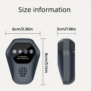 Ultrasound Pest Repeller: 360° Non-Toxic Sonic Plug-in for Mice, Ants & Roaches