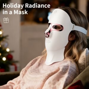 7-Color LED Facial & Neck Therapy Mask: Pro Rechargeable Anti-Aging Skin Care Device