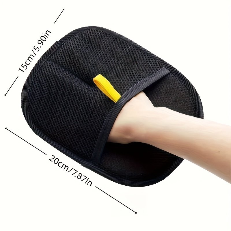 Manual Pet Hair Remover Glove - Dual-Sided Lint Roller & Brush for Cats, Dogs, Furniture, Clothing - Static Cling Adhesive, Durable Plastic, No Electricity Needed, Home Cleaning Tool
