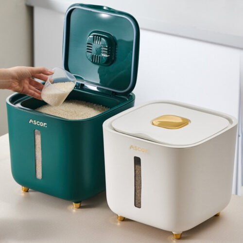 Airtight Rice Storage Box: Moisture-Proof & Insect-Proof Kitchen Grain Container