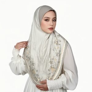 Muslim Headscarf Made of Chiffon Fabric, Offering a Sense of Fashion and Dignity, Suitable for Daily Prayers, with Beautiful Printed Patterns