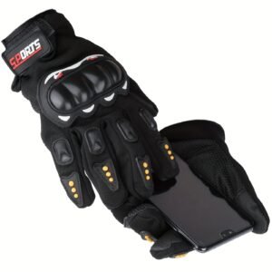 Breathable Mesh Motorcycle Gloves: Touch Screen & Anti-Slip Full-Finger Riding Gear