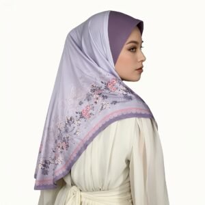 Muslim Headscarf Made of Chiffon Fabric, Offering a Sense of Fashion and Dignity, Suitable for Daily Prayers, with Beautiful Printed Patterns