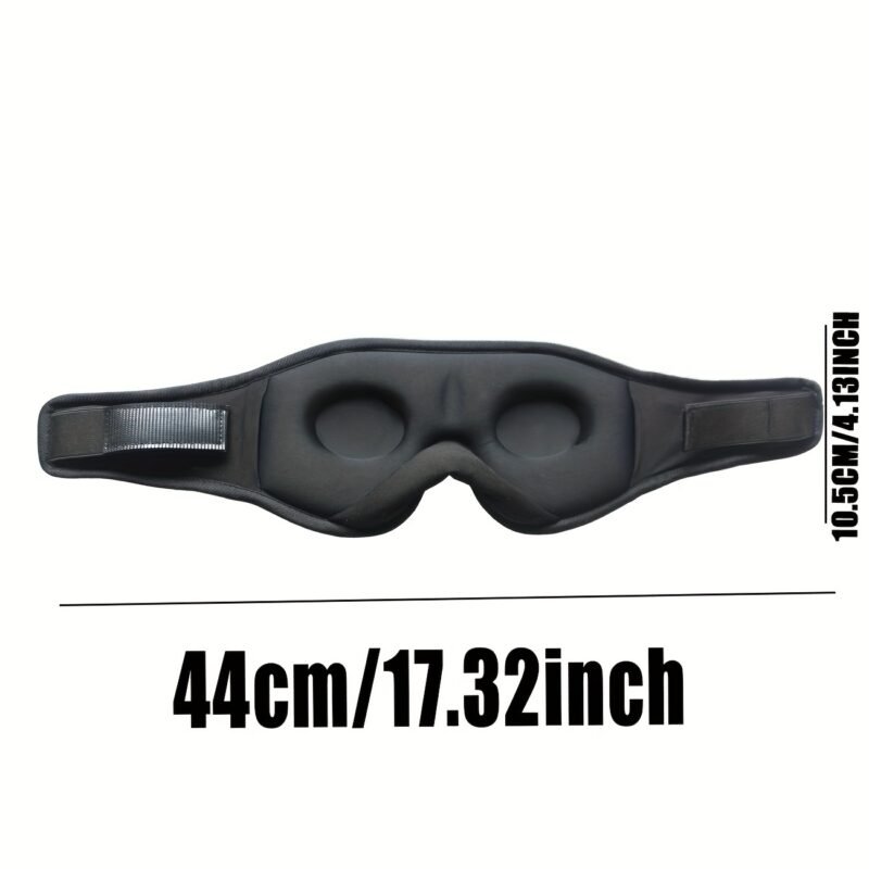 3D Wireless Sleep Mask: Bluetooth 5.2 Ultra-Thin Headphones & 100% Blackout for Deep Sleep