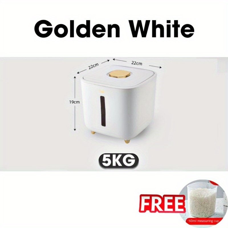 Airtight Rice Storage Box: Moisture-Proof & Insect-Proof Kitchen Grain Container
