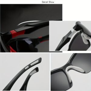 3pcs COMAXSUN Polarized Fashion Glasses for Men & Women - Lightweight PC Frame & TAC Glasses Suitable for,,,,, Driving, Suitable for Gifts with Cleaning Cloth, Non-Prescription Eyewear