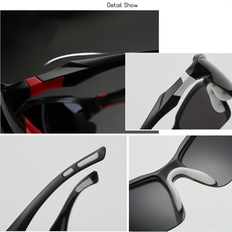 3pcs COMAXSUN Polarized Fashion Glasses for Men & Women - Lightweight PC Frame & TAC Glasses Suitable for,,,,, Driving, Suitable for Gifts with Cleaning Cloth, Non-Prescription Eyewear