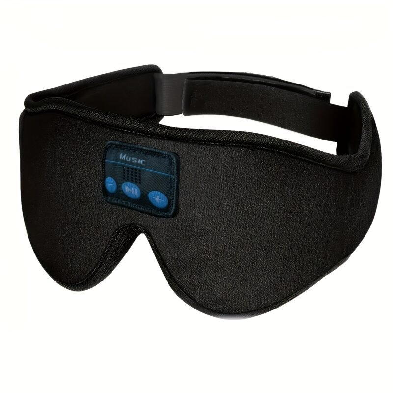 3D Wireless Sleep Mask: Bluetooth 5.2 Ultra-Thin Headphones & 100% Blackout for Deep Sleep