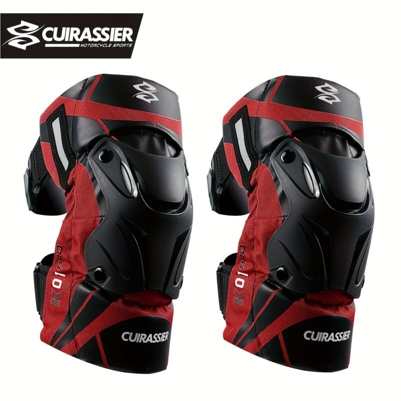 Cuirassier Pro Knee Pads: Reflective Motocross & Motorbike Safety Guards