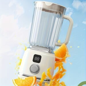 600ml Portable Dual-Speed Juicer: High-Capacity Rechargeable Blender for Gym & Home